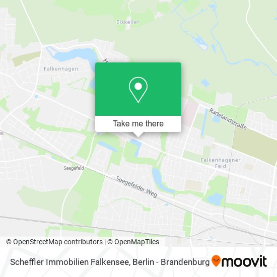 Карта Scheffler Immobilien Falkensee