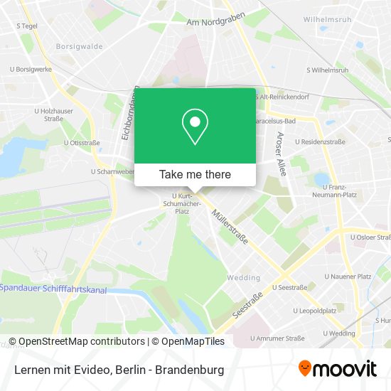 Lernen mit Evideo map