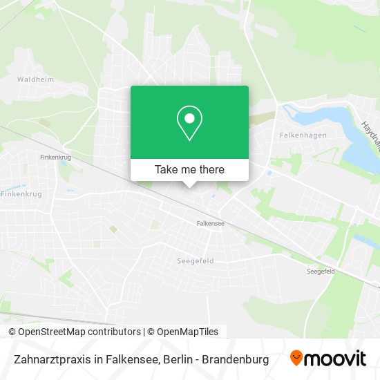 Zahnarztpraxis in Falkensee map