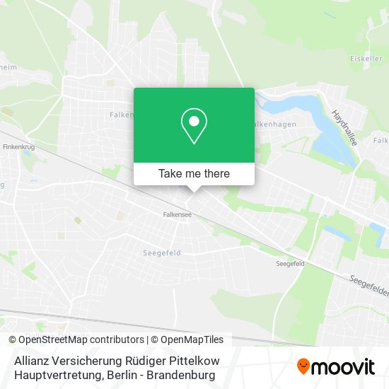 Карта Allianz Versicherung Rüdiger Pittelkow Hauptvertretung