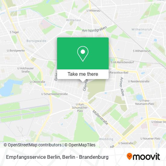 Карта Empfangsservice Berlin