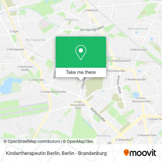 Карта Kindertherapeutin Berlin