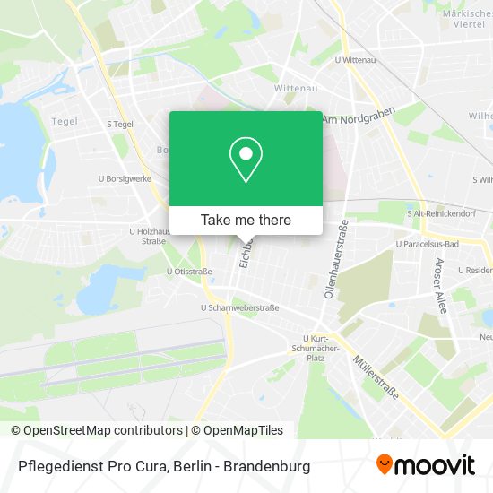 Pflegedienst Pro Cura map