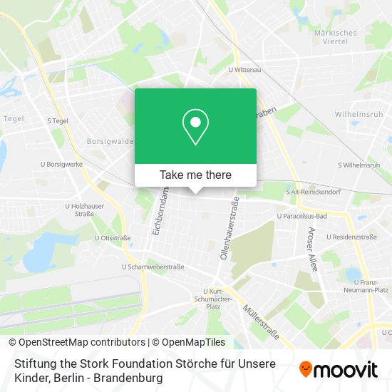 Stiftung the Stork Foundation Störche für Unsere Kinder map