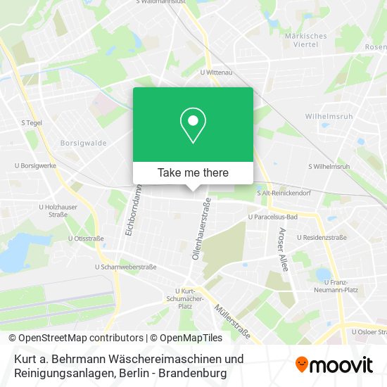 Карта Kurt a. Behrmann Wäschereimaschinen und Reinigungsanlagen