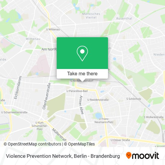 Violence Prevention Network map