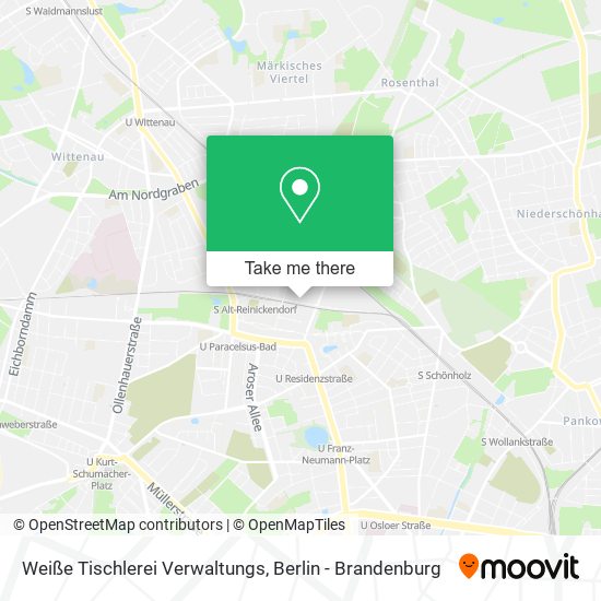 Weiße Tischlerei Verwaltungs map