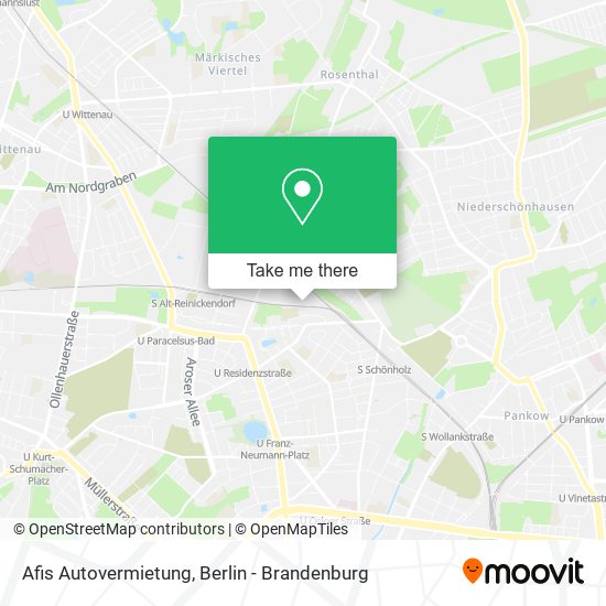 Afis Autovermietung map