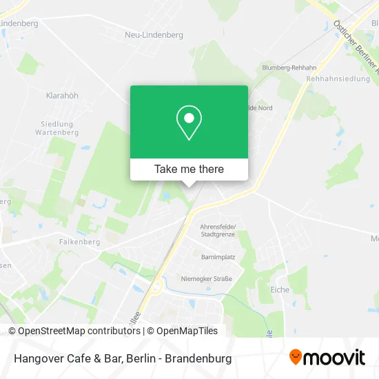 Карта Hangover Cafe & Bar