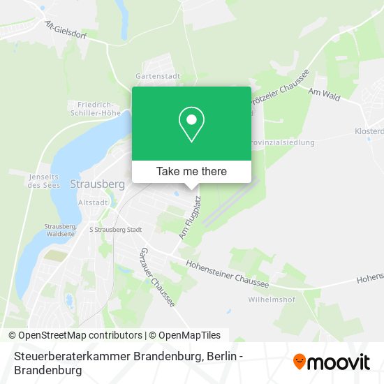 Карта Steuerberaterkammer Brandenburg