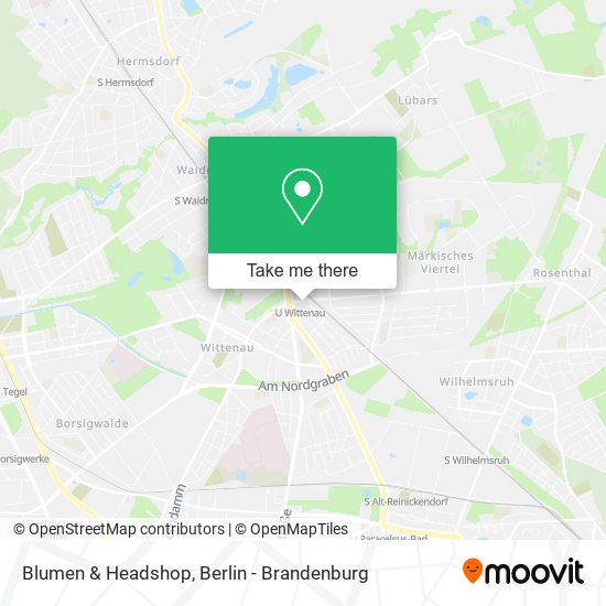 Blumen & Headshop map