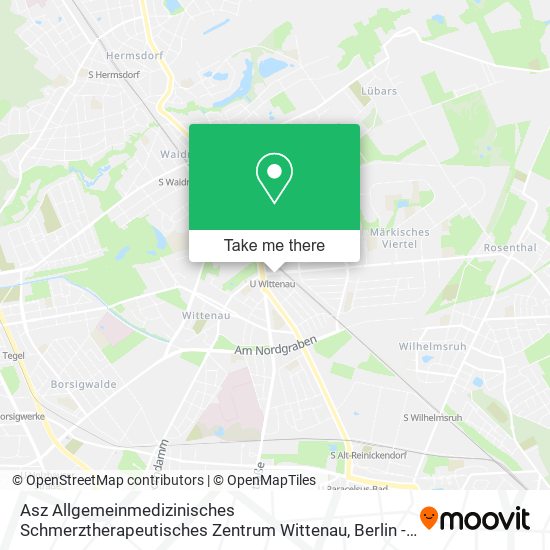 Asz Allgemeinmedizinisches Schmerztherapeutisches Zentrum Wittenau map