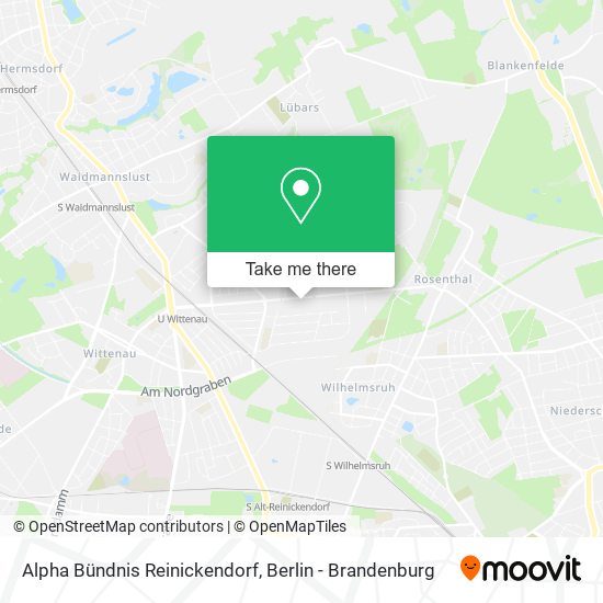 Alpha Bündnis Reinickendorf map