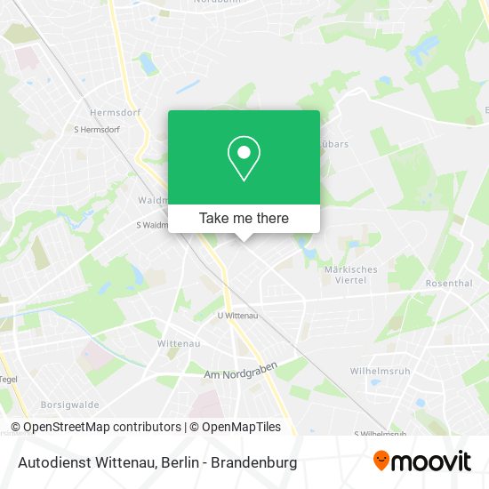Autodienst Wittenau map