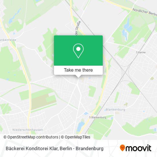 Bäckerei Konditorei Klar map