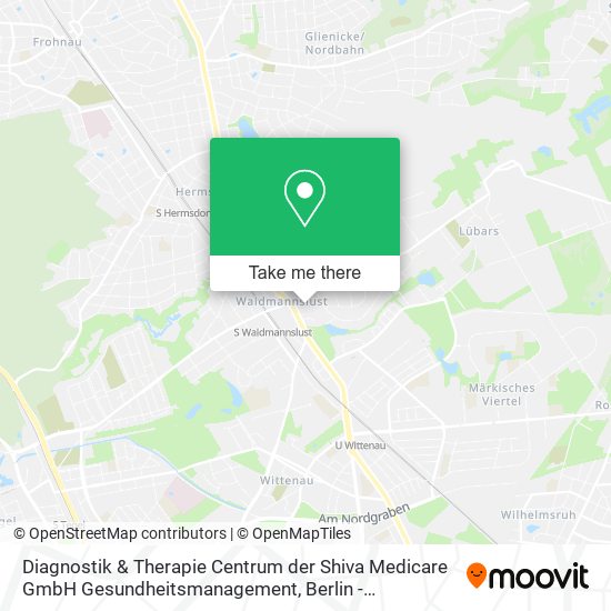 Карта Diagnostik & Therapie Centrum der Shiva Medicare GmbH Gesundheitsmanagement