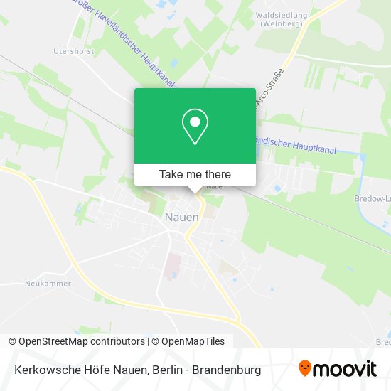 Карта Kerkowsche Höfe Nauen