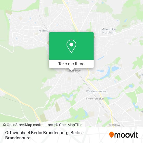 Ortswechsel Berlin Brandenburg map