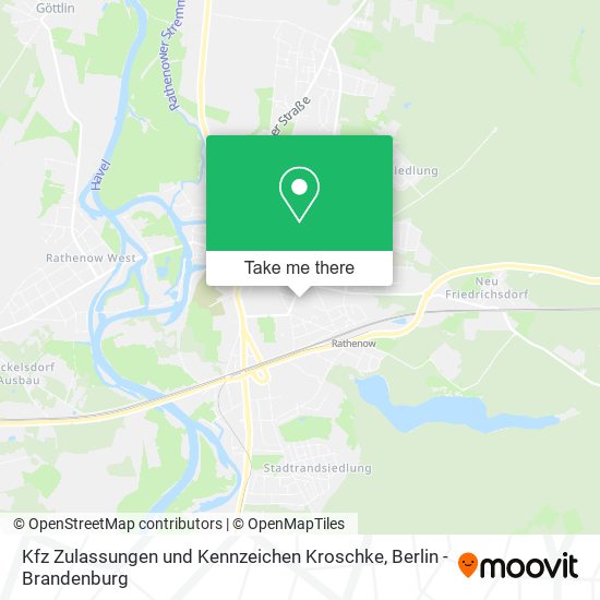 Kfz Zulassungen und Kennzeichen Kroschke map
