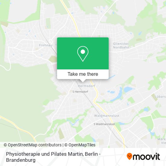 Карта Physiotherapie und Pilates Martin