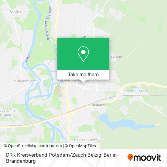 DRK Kreisverband Potsdam / Zauch-Belzig map