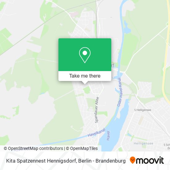 Карта Kita Spatzennest Hennigsdorf