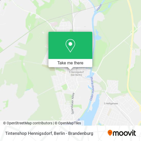 Tintenshop Hennigsdorf map