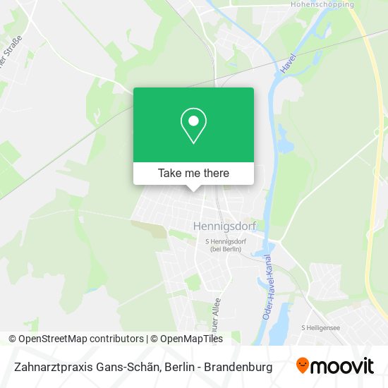 Карта Zahnarztpraxis Gans-Schãn