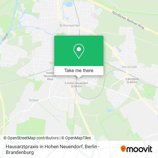 Hausarztpraxis in Hohen Neuendorf map