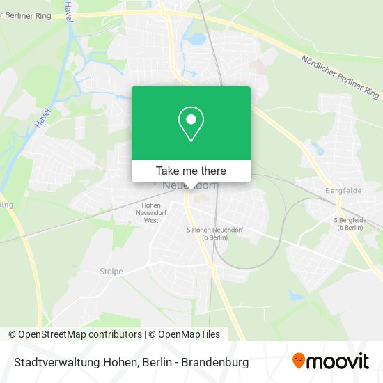 Stadtverwaltung Hohen map