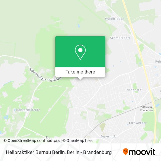 Heilpraktiker Bernau Berlin map