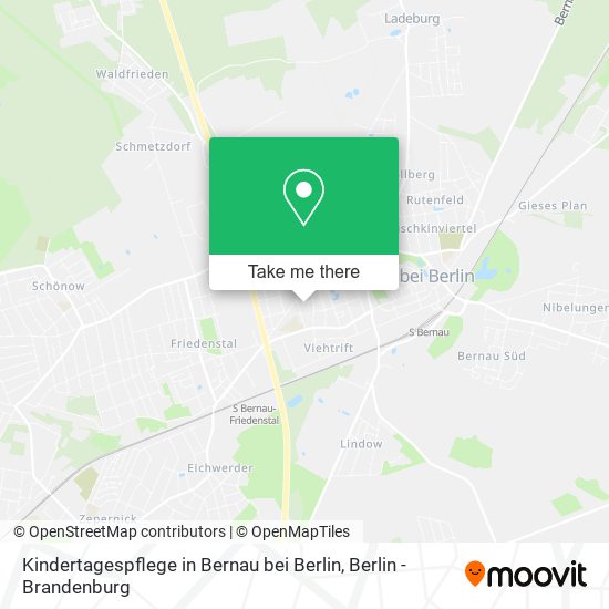 Kindertagespflege in Bernau bei Berlin map