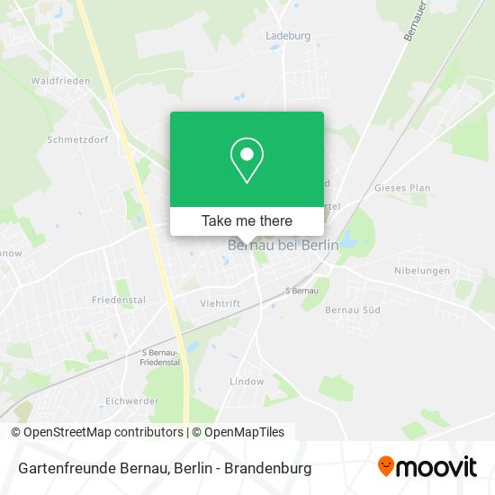 Gartenfreunde Bernau map