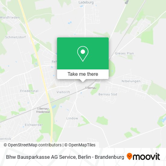 Bhw Bausparkasse AG Service map