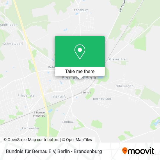Bündnis für Bernau E V map