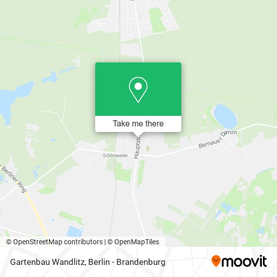 Карта Gartenbau Wandlitz