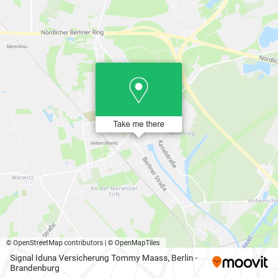 Signal Iduna Versicherung Tommy Maass map