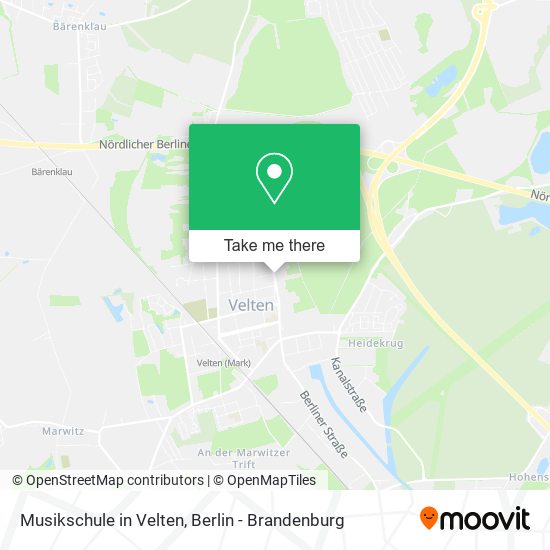 Карта Musikschule in Velten
