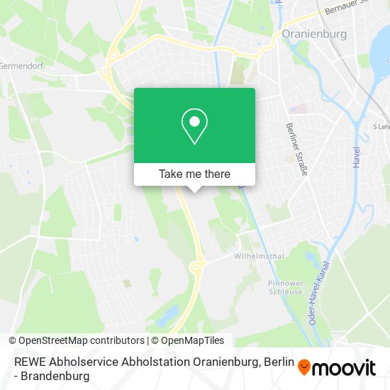 REWE Abholservice Abholstation Oranienburg map