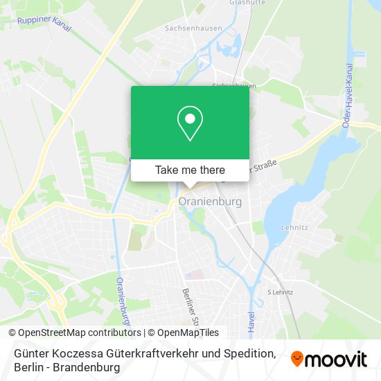 Günter Koczessa Güterkraftverkehr und Spedition map