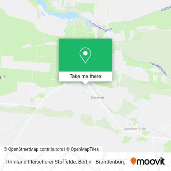 Карта Rhinland Fleischerei Staffelde