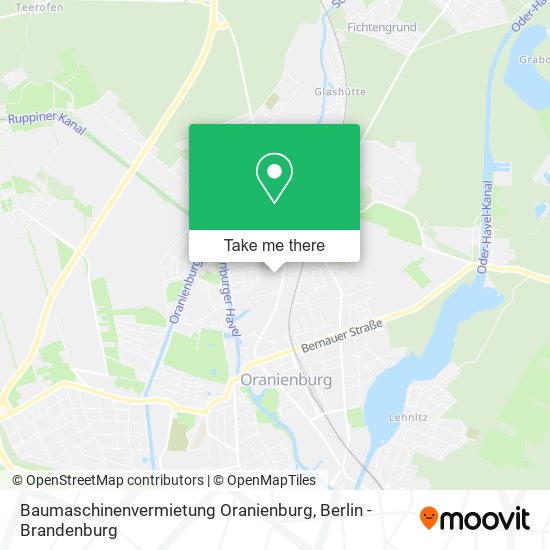 Карта Baumaschinenvermietung Oranienburg