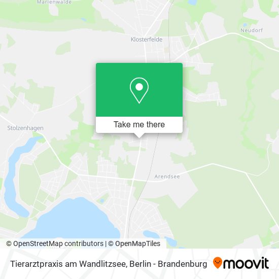 Tierarztpraxis am Wandlitzsee map