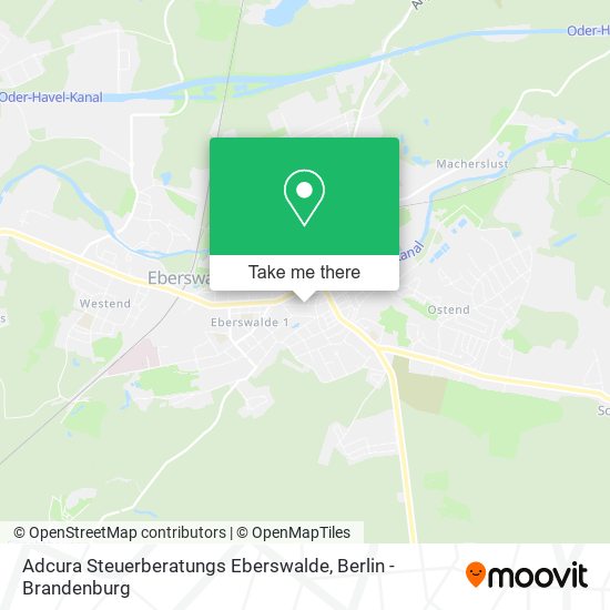 Карта Adcura Steuerberatungs Eberswalde