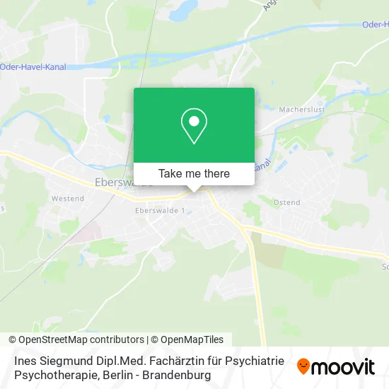 Ines Siegmund Dipl.Med. Fachärztin für Psychiatrie Psychotherapie map