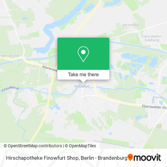 Карта Hirschapotheke Finowfurt Shop