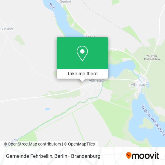 Карта Gemeinde Fehrbellin