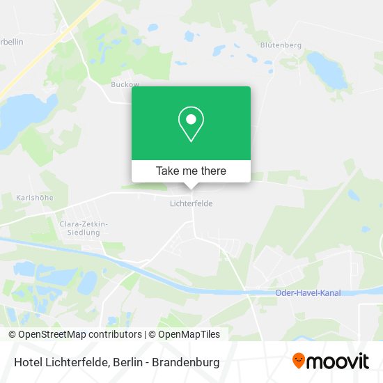 Hotel Lichterfelde map