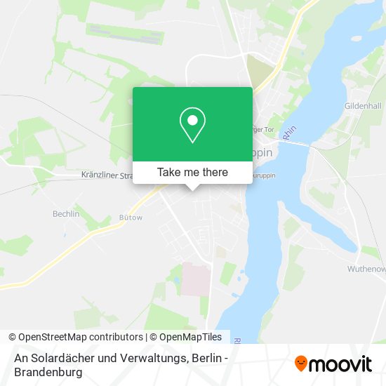 An Solardächer und Verwaltungs map