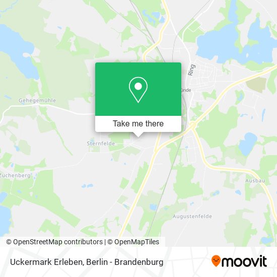 Карта Uckermark Erleben